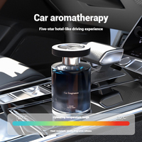 Diffuseur de parfum liquide pour voiture moderne de luxe, en verre, 100 ml, noir, avec parfum longue durée et rafraîchissement de l'air par évaporation naturelle
