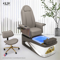 Chaise de pédicure professionnelle pour salon de manucure, chaise de pédicure de luxe avec massage