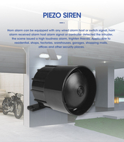 Sirine Piezo Alarm Kebakaran, Buzzer Piezo Mini untuk Panel Kontrol Alarm Kebakaran Konvensional
