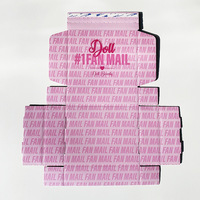Boîte d'expédition pliable en carton ondulé personnalisée avec logo imprimé rose pour cosmétiques, vêtements, bijoux, emballages cadeaux, lunettes de soleil