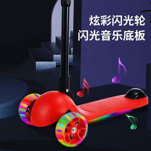 Kids Scooter <b>Three</b> Wheel Foldable Led Light Adjustable Height For 2 8 Years Old Children With Lights And Portable Design - Product Image 3