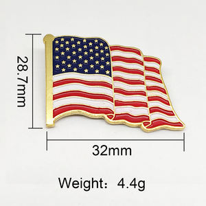 Perno bandiera dell'amicizia in lega di zinco incisione promozionale in metallo artigianato Arabia magnetica duro smalto morbido spilla con spillo - Product Image 3