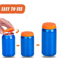 Nouvelles Couvercles en Silicone Améliorés pour Canettes de Boissons, Bouchons Réutilisables en Silicone pour Canettes de Bière, Accessoires pour Boissons