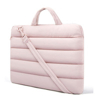 Housse d'ordinateur portable tendance 15 pouces, sacoche pour ordinateur portable pour les trajets quotidiens, l'école et le bureau, sacoche légère et moelleuse pour ordinateur portable