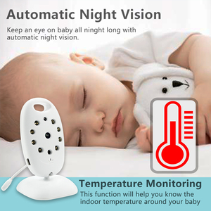 Monitor de Bebé Inalámbrico VB601 con Pantalla LCD de 2.0'', Comunicación Bidireccional, Visión Nocturna, Temperatura, Cámara de Seguridad para Niñera, <span class=keywords><strong>8</strong></span> Canciones de Cuna - Product Image 5