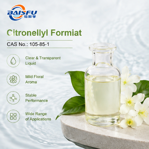 ซิโตรเนลลิลฟอร์เมต CAS 105-85-1 FEMA <span class=keywords><strong>2314</strong></span> กลิ่นดอกกุหลาบ วัตถุดิบสำหรับน้ำหอม เครื่องสำอาง สบู่ และผงซักฟอก - Product Image 1