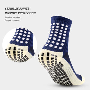 Chaussettes de sport antidérapantes pour le football, mi-mollet, en polyester, pour jeunes, couleur unie, origine Zhejiang 91521 - Product Image 5
