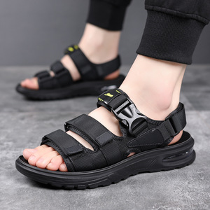 Sandalias Deportivas para Exteriores, Diseño Sólido, Punta Abierta, Parte Superior Textil, Suela de Goma, Impermeables, Transpirables, Zapatos de Senderismo de Verano para Hombre - Product Image 3