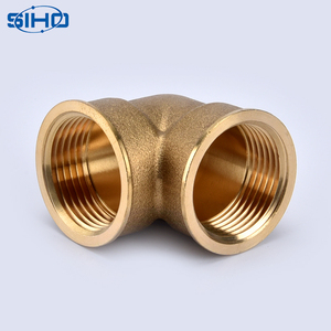 Phụ Kiện Nén Elbow Chất Lượng Tốt Nhất 90 Độ Phù Hợp/Đồng Thau Cơ Sở Dầu Khí Nước Màu Vàng Đồng Thau Màu Nam Quảng Trường Bằng ISO 9001 - Product Image 4