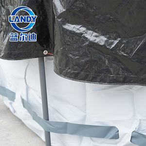 Cubierta <span class=keywords><strong>para</strong></span> Piscina Elevada de Polietileno Negra, Resistente a los Rayos UV, Duradera, Antipolvo, <span class=keywords><strong>Manta</strong></span> Térmica - Product Image 3