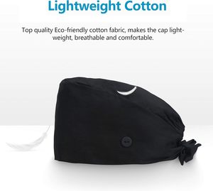 Tappi da lavoro regolabili con bottone e fascia per la felpa, elastici fascianti per fasciare i cappelli Unisex medicali - Product Image 5