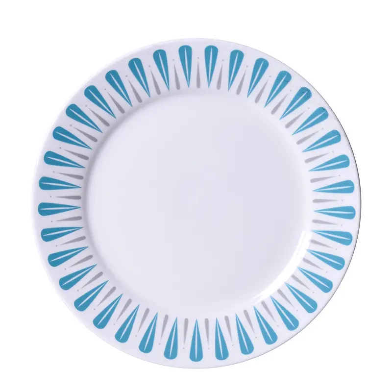 Platos de porcelana esmaltados para hotel, vajilla de cerámica blanca con logotipo personalizado de marca, juego de vajilla de 8 ", 9" y 10 ", gran oferta