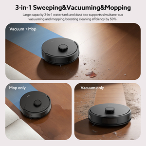 Aspirateur robot automatique rechargeable 3-en-1 intelligent tout-en-un avec aspiration de 2000 Pa et nettoyage des bords - Product Image 5