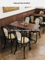 Prix d'usine, personnalisable, moderne, durable, ensemble table en dalle de roche et chaises banquette en cuir pour restaurant commercial, restaurant de burgers, café