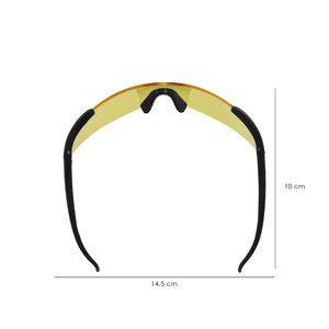 Gafas de Seguridad EN166 con Patillas Ajustables y Lentes Ámbar - Product Image 3