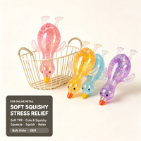 Mainan Bebek TPR Lucu Squishy Slow Rising Maltose Fidget Pereda Stres Bebek Berkilauan Squeeze Dekompresi Hadiah Remaja Dewasa 14+