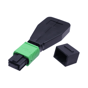 Ampsun GFC-025-8M ขั้วต่อแบบลูปแบ็คชนิด MTP/MPO APC คุณภาพพรีเมียม สำหรับการทดสอบออปติคอลในศูนย์ข้อมูลแบบซิงเกิลโหมด - Product Image 1
