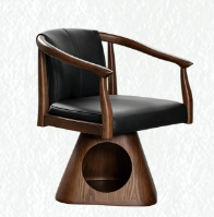 Chaise de salle à manger rotative en bois USMILEPET, chaise partagée pour humain et animal, lit pour chat, maison pour chat sous la chaise, mobilier d'intérieur pour animaux domestiques
