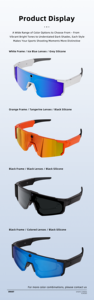 Lunettes Intelligentes V06 avec Assistant Vocal IA DeepSeek ChatGPT, Caméra HD 2K 8MP, Lunettes de Cyclisme Étanche IP54, Audio à Oreille Ouverte - Product Image 6