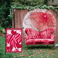 Drapeau joyeux saint-valentin 12x18 pouces, impression Double face, drapeau de jardin saint-valentin, vente en gros