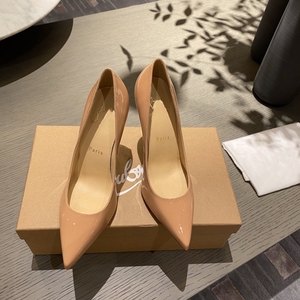 Scarpe con tacco alto nere <span class=keywords><strong>sexy</strong></span> con suola rossa e punta affusolata, splendide scarpe singole da donna eleganti in pelle verniciata con tacco sottile - Product Image 5