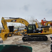 Excavatrice Caterpillar 330D2L d'occasion, 30 tonnes, bon prix, CAT 330D2L en stock, pelle rétrocaveuse sur pneus CAT