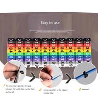 Marcador de Cables con Diseño Cóncavo, Tipo Hebilla Fija Estable, Código de Color, para Cables de 1.5mm, 2.5mm, 4.0mm y 6.0mm
