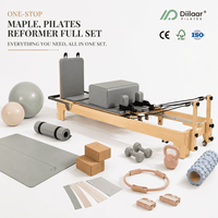 Reformer de Pilates de Madera de Arce con Acabado Natural para Estudio de Pilates Boutique