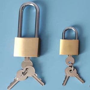 Fabriek Direct Messing Gelamineerd Pistool Slot Schijf Combinatie Vingerafdruk Hangslot Met Sleutel Ontgrendeling Manier Voor Verschillende Soorten Deuren - Product Image 1