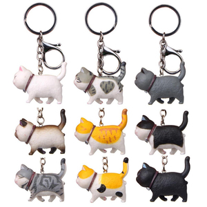 Fashionable Cute Cat Pendant Keychain <b>Car</b> Bag Charm Keychain Creative Keychain Couple Gift Accessories - Product Image 1