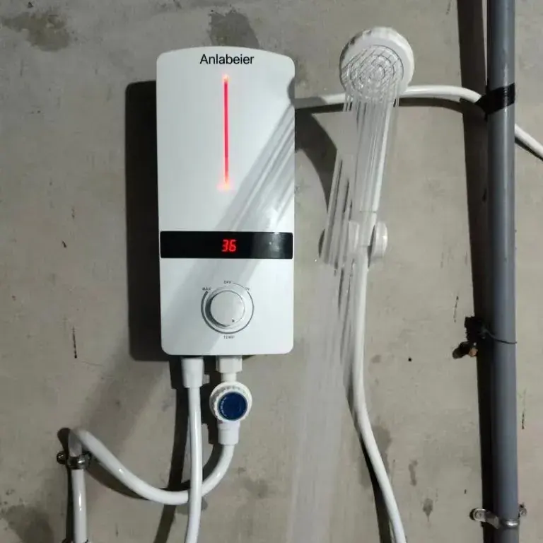 Banyo ev aletleri tankless duş elektrikli anında su ısıtıcı evde banyo duş ile