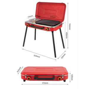 Accessoires de camping et de randonnée, réchaud de camping, réchaud portable d'extérieur, réchaud <span class=keywords><strong>à</strong></span> <span class=keywords><strong>gaz</strong></span> portable en acier inoxydable avec <span class=keywords><strong>four</strong></span> - Product Image 6