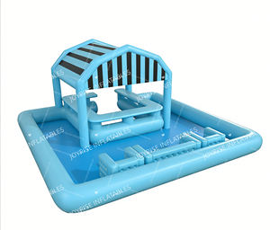 Bar de <span class=keywords><strong>piscine</strong></span> gonflable de luxe en PVC vert, château gonflable flottant pour <span class=keywords><strong>jardin</strong></span>, fête en plein air - Product Image 5