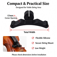 Support de microphone en silicone souple pour violon et violoncelle, clip de fixation pour cordes, absorption des vibrations, accessoire pour micro à condensateur filaire