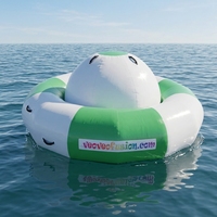 Balançoire aquatique gonflable commerciale Saturn Rocker, jouet flottant à bascule