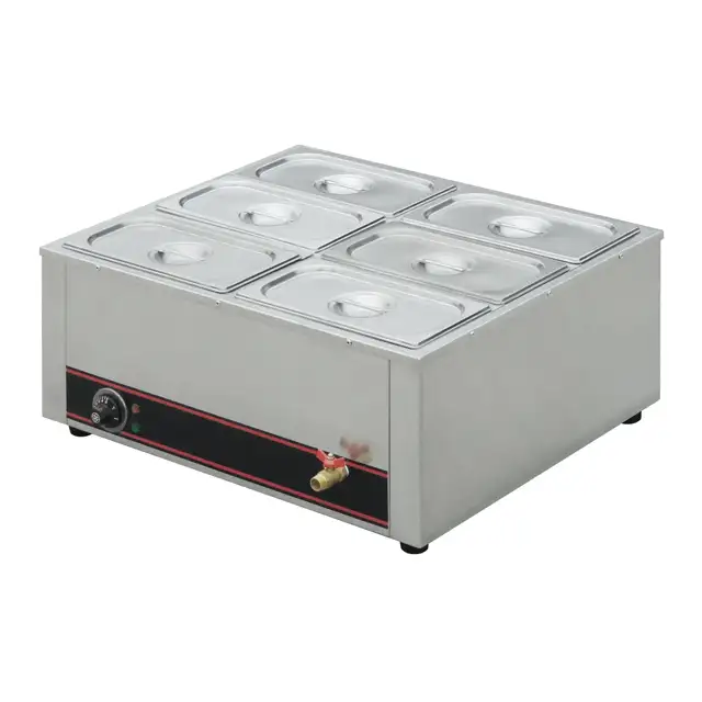 Catering Equipment Table Counter Top Stainless Steel Commercial Electric Buffet Hot Soup Food Warmer Bain Marie BN-B19