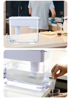 Distributeur d'eau domestique BLUETECH série OSMO HS521N, 30 tasses, avec couvercle en bambou et cartouche filtrante F003 – Meilleures ventes