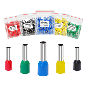 100 teile/paket VE/<span class=keywords><strong>TE</strong></span>/EN Isolierte Kupfer-Messing-Rohrkabel-Kabel-Crimpkabel-End-Bootlace-Ferrule-Anschluss klemmen - Product Image 3