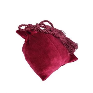 Pochette en velours en gros, sac de maquillage, emballage de bonbons de mariage, pochette de rangement à cordon, pochettes cadeaux en tissu - Product Image 2