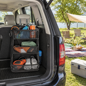 2026 Neueste Auto-Sitznetz-Organizer: Essentielle Auto-Accessoires – 3-Fach Hänge-Organizer-Taschen mit großem Fassungsvermögen für die Autoaufbewahrung - Product Image 1