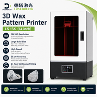 Printer Lilin 3D Presisi Tinggi untuk Pembuatan Perhiasan, Mesin Cetak Lilin 3D untuk Pengecoran Lilin Hilang, Mesin Cetak Lilin Desktop