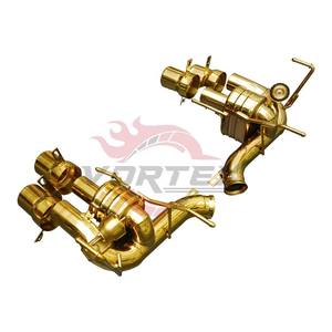 Sistema de Escape Completo de Acero Inoxidable con Recubrimiento Dorado Vortex para Ferrari F12 812 6.3L 6.5L V12 2012-2023, Diseño de Alto Flujo y Rendimiento - Product Image 3