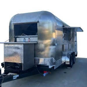 Chariot de nourriture commercial à deux roues en acier inoxydable pour hot-dogs, restauration rapide, glaces - Product Image 1