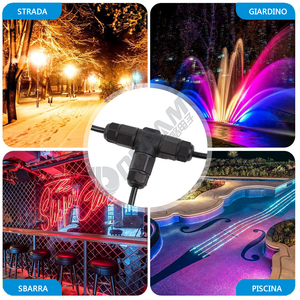 Conector Tipo T DREAM START M20, IP68, Bajo Voltaje, Conector Eléctrico de Plástico de Empalme Rápido Tipo T, Conector de Alimentación de 23 4 Pines - Product Image 5