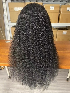 <span class=keywords><strong>Machine</strong></span> de fabrication de perruque bandeau en cheveux humains bouclés, vente en gros de perruques sans dentelle, <span class=keywords><strong>machine</strong></span> à <span class=keywords><strong>coudre</strong></span> perruque brésilienne en cheveux humains ondulés bon marché - Product Image 2