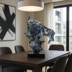 Jingyue Tùy Chỉnh Nhựa Trong Suốt Taihu Đá Hình Dạng Nhân Tạo Tuyệt Đẹp Trang Trí Handmade Khách Sạn Nhà Biệt Thự Trang Trí Điêu Khắc - Product Image 4