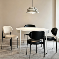 Lustre décoratif moderne en aluminium de luxe léger avec des plaques empilées pour salons, hôtels, chambres et tables à manger
