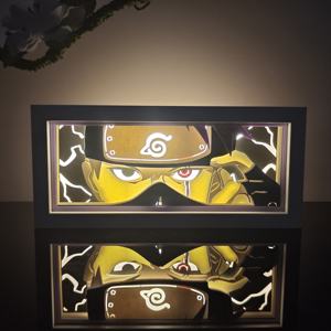 Veilleuse Lampe en papier 3D <span class=keywords><strong>de</strong></span> haute qualité Anime Sculpture en papier gravée au laser Expédition depuis l'entrepôt américain en 3 jours Décoration cadeau - Product Image 4