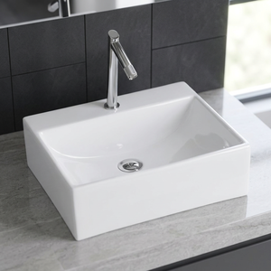 À vendre céramique blanc coin comptoir bassin porcelaine évier de lavage à la main pour la maison cuisine salon - Product Image 4