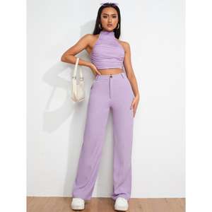 Pantalón Casual Ecológico y Duradero con Diseño Bordado, Tela POLYSTERBLEND, Disponible en Tallas S-XL-XXL - Product Image 1